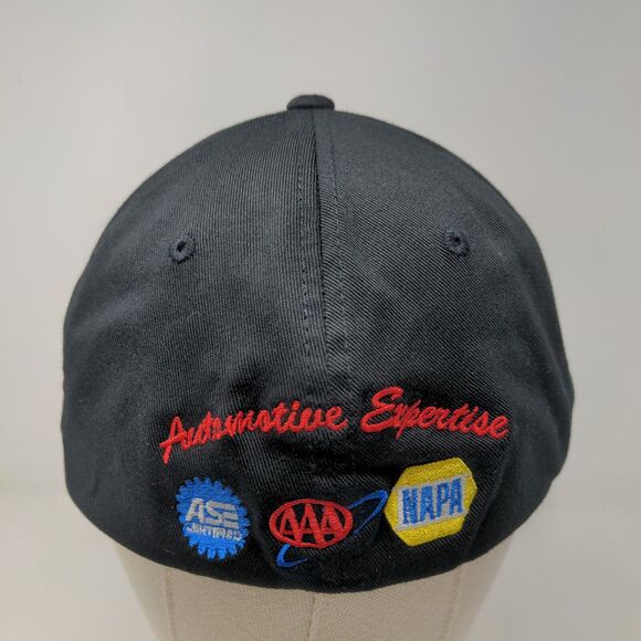 FlexFit Men's Fitted Hat Black Size L/XL Long Hill NAPA ASA AAA Auto Service Cap - Picture 8 of 12